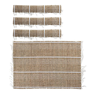 Placemat set zeegras naturel Vidan - 4 stuks van Bloomingville, vanuit een aanvullend productaanzicht