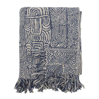 Plaid Bresso blue 160x130cm - Het Adres