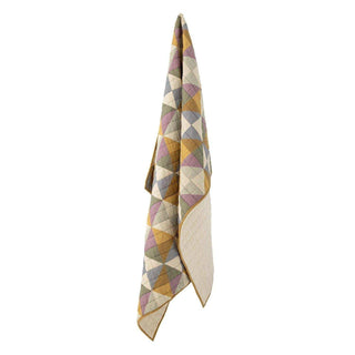 Plaid Crewe yellow 150x125cm - Het Adres