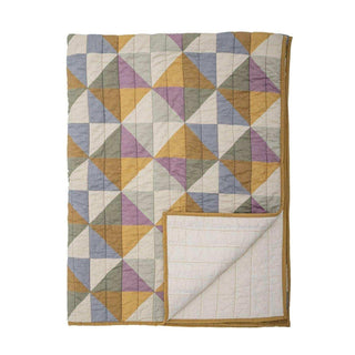 Plaid Crewe yellow 150x125cm - Het Adres