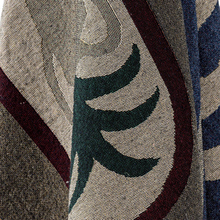 Plaid gerecycled katoen Vinay 130x160cm van Bloomingville, in een gestileerde detailopstelling