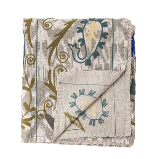 Plaid Larisa blue 150x130cm - Het Adres