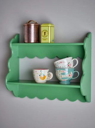 Plank firwood groen Salla 49cm van Bloomingville, toegepast in een sfeervolle interieursetting