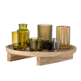 Plateau glas nature Sanga 32cm van Bloomingville, vanuit een aanvullend productaanzicht