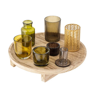 Plateau glas nature Sanga 32cm van Bloomingville, duidelijk als hoofdfoto afgebeeld