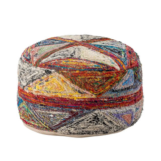 Poef katoen multi Torano 40cm van Bloomingville, duidelijk als hoofdfoto afgebeeld