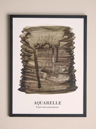 Poster zwart Ravenna 32x42cm van Bloomingville, in een gestileerde detailopstelling