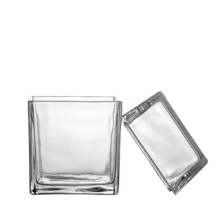Pot gerecycled glas helder Elius 19cm van Bloomingville, vanuit een aanvullend productaanzicht