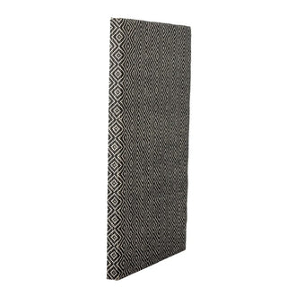 Prikbord zwart Rivalta 48x71cm van Bloomingville, schuin bekeken met vorm en afwerking zichtbaar