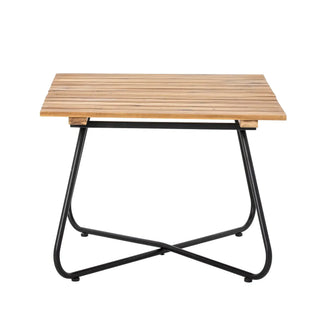 Salontafel acacia bruin Hampton 90x60cm van Bloomingville, met materiaal en structuur van dichtbij zichtbaar