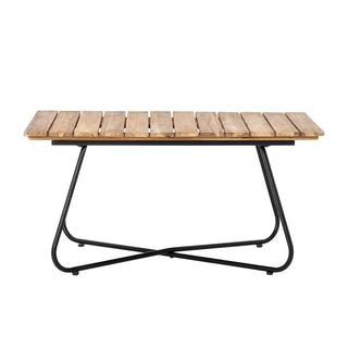 Salontafel acacia bruin Hampton 90x60cm van Bloomingville, met vorm en productdetails duidelijk zichtbaar