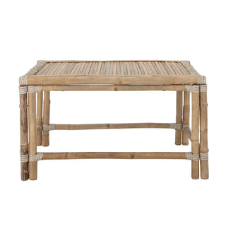 Salontafel bamboe nature Sole 60x90cm van Bloomingville, aan de achterzijde met constructie zichtbaar
