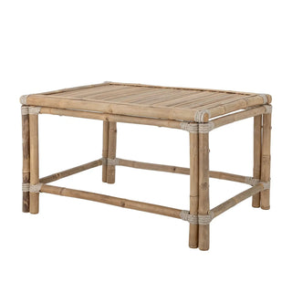 Salontafel bamboe nature Sole 60x90cm van Bloomingville, van bovenaf met vorm en indeling zichtbaar