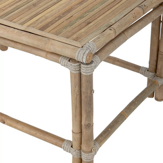 Salontafel bamboe nature Sole 60x90cm van Bloomingville, geplaatst in een ruimtelijke woonomgeving