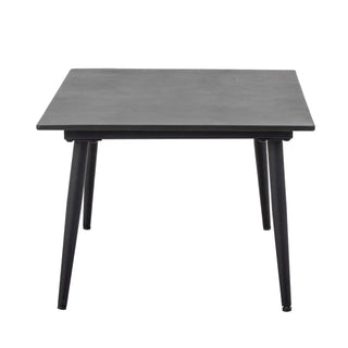 Salontafel fiber cement zwart Pavone 60x90cm van Bloomingville, aan de achterzijde met constructie zichtbaar