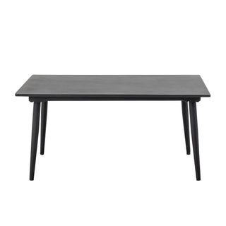 Salontafel fiber cement zwart Pavone 60x90cm van Bloomingville, van bovenaf met vorm en indeling zichtbaar