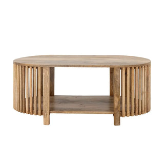 Salontafel mangohout naturel sali 60x100cm van Bloomingville, van bovenaf met vorm en indeling zichtbaar