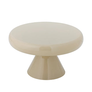 Salontafel metaal naturel Ricko Ø60×35 cm van Bloomingville, van bovenaf met vorm en indeling zichtbaar
