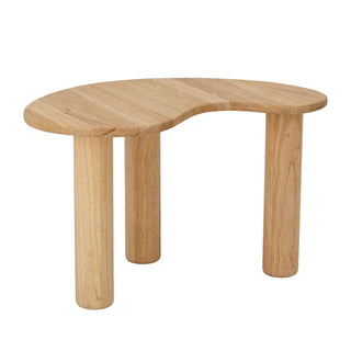 Salontafel rubberwood naturel Luppa 65cm van Bloomingville, van bovenaf met vorm en indeling zichtbaar