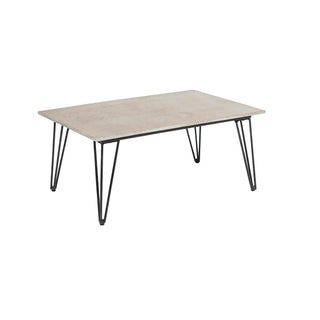 Salontafel vezelcement grijs Mundo 60x90cm van Bloomingville, van bovenaf met vorm en indeling zichtbaar