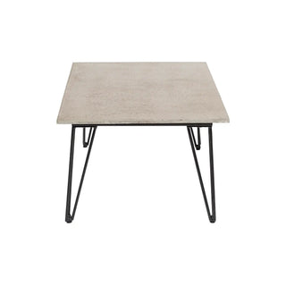 Salontafel vezelcement grijs Mundo 60x90cm van Bloomingville, met materiaal en structuur van dichtbij zichtbaar