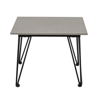 Salontafel vezelcement grijs Mundo van Bloomingville, van bovenaf met vorm en indeling zichtbaar