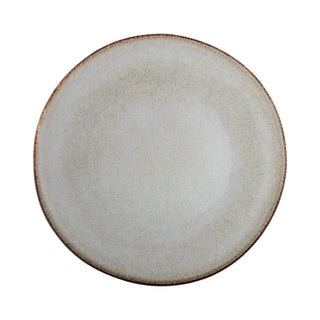 Schaal aardewerk beige Sandrine 26cm van Bloomingville, aan de achterzijde met afwerking zichtbaar