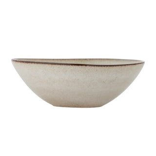 Schaal aardewerk beige Sandrine 26cm van Bloomingville, vanuit een aanvullend productaanzicht