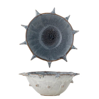 Schaal aardewerk blauw Edie 22cm van Bloomingville, duidelijk als hoofdfoto afgebeeld