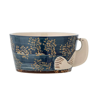 Schaal aardewerk blauw Hezha 13cm van Bloomingville, duidelijk als hoofdfoto afgebeeld