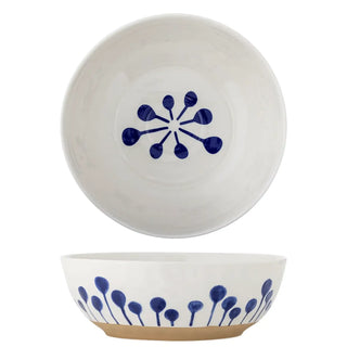 Schaal aardewerk blauw Linora 28cm van Bloomingville, duidelijk als hoofdfoto afgebeeld