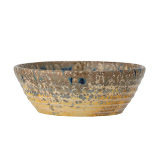 Schaal aardewerk blauw Milani 14cm van Bloomingville, vanuit een aanvullend productaanzicht