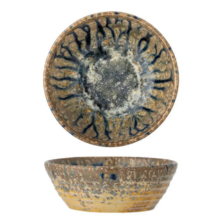 Schaal aardewerk blauw Milani 14cm van Bloomingville, duidelijk als hoofdfoto afgebeeld