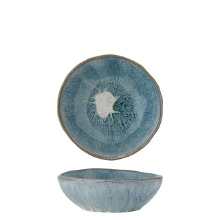 Schaal aardewerk blauw Nara 13cm van Bloomingville, vanuit een aanvullend productaanzicht