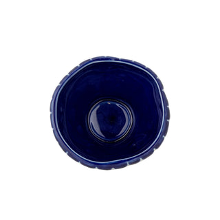 Schaal aardewerk blauw Nini Ø9×6,5 cm van Bloomingville, vanuit een aanvullend productaanzicht