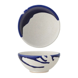Schaal aardewerk blauw Okayama 13cm van Bloomingville, duidelijk als hoofdfoto afgebeeld