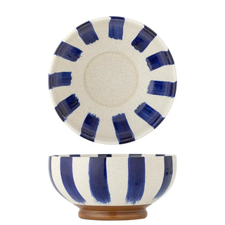 Schaal aardewerk blauw Shakti 26cm van Bloomingville, duidelijk als hoofdfoto afgebeeld