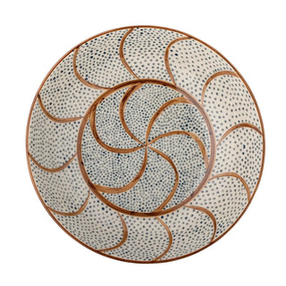 Schaal aardewerk bruin Heikki 32cm van Bloomingville, vanuit een aanvullend productaanzicht