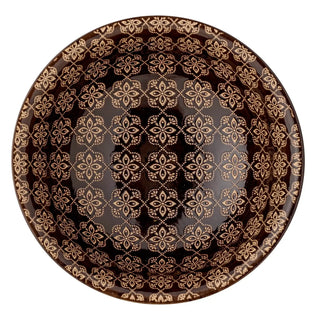 Schaal aardewerk bruin Marsala 21cm van Bloomingville, aan de achterzijde met afwerking zichtbaar