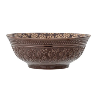 Schaal aardewerk bruin Marsala 21cm van Bloomingville, vanuit een aanvullend productaanzicht