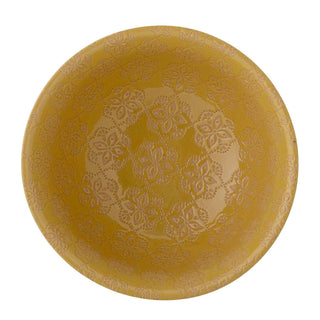 Schaal aardewerk geel Marsala 15cm van Bloomingville, vanuit een aanvullend productaanzicht