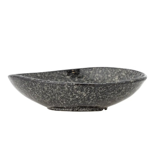 Schaal aardewerk grijs Sway 24cm van Bloomingville, van bovenaf met vorm en indeling zichtbaar