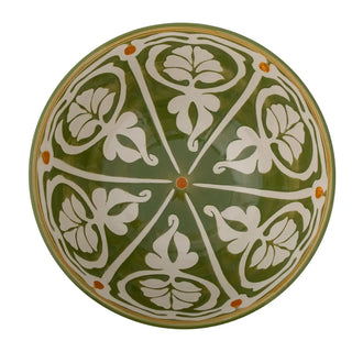 Schaal aardewerk groen Heikki 26cm van Bloomingville, vanuit een aanvullend productaanzicht