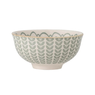 Schaal aardewerk groen Maple 11cm van Bloomingville, aan de achterzijde met afwerking zichtbaar