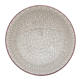 Schaal aardewerk groen Maya 28cm van Bloomingville, aan de achterzijde met afwerking zichtbaar