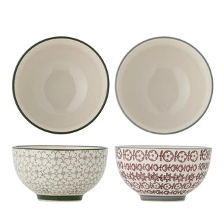 Schaal aardewerk multi Karine 13cm - set van 2 van Bloomingville, duidelijk als hoofdfoto afgebeeld