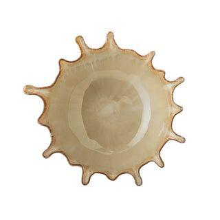 Schaal aardewerk nature Alcott 21cm van Bloomingville, van bovenaf met vorm en indeling zichtbaar