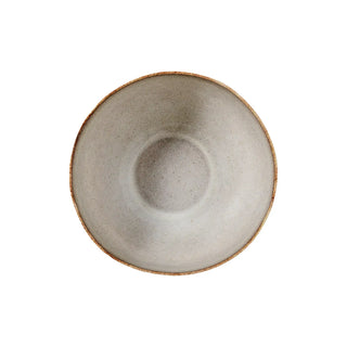 Schaal aardewerk nature Sandrine 15cm van Bloomingville, aan de achterzijde met afwerking zichtbaar