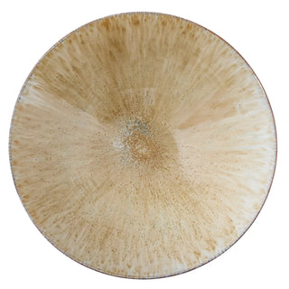 Schaal aardewerk nature Saskia 40cm van Bloomingville, aan de achterzijde met afwerking zichtbaar