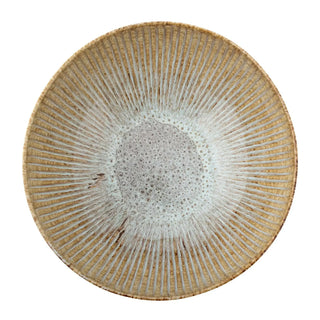 Schaal aardewerk naturel Fleur 27cm van Bloomingville, aan de achterzijde met afwerking zichtbaar